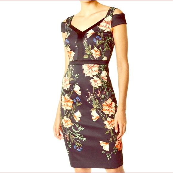 Karen Millen Dresses & Skirts - Karen Millen floral midi sheath dress. Size 2. NWT